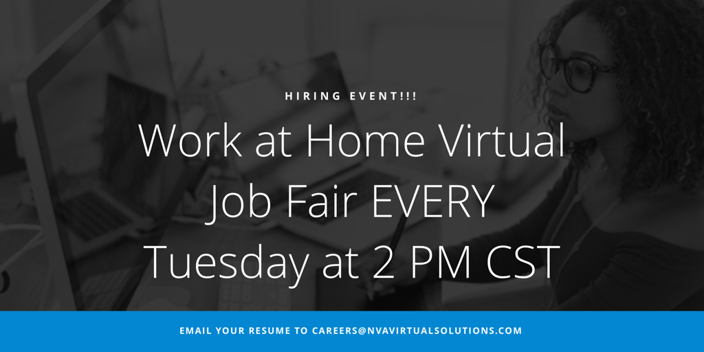 Work at Home Virtual Job Fair